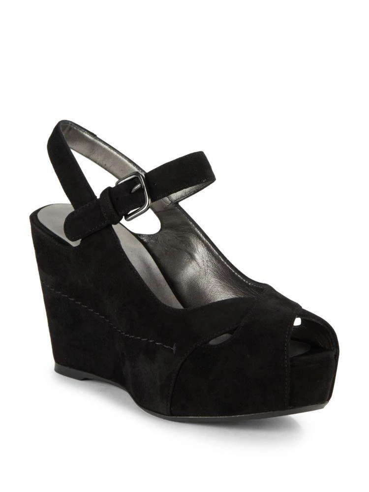 Carefree Suede Wedge Sandals 商品
