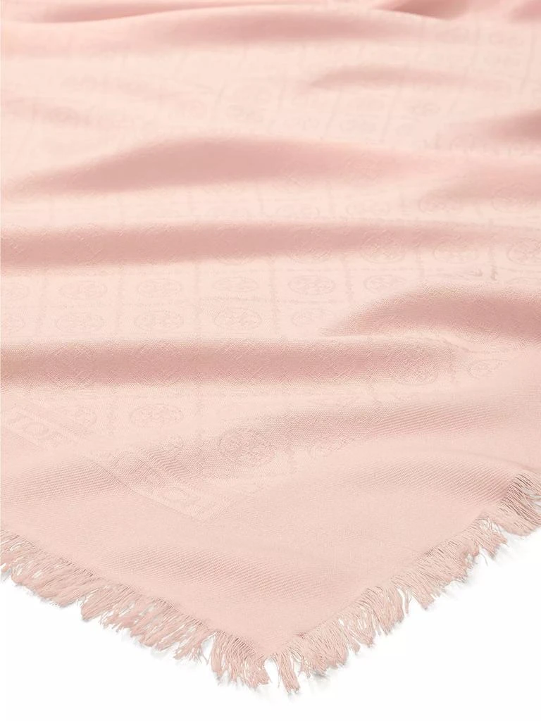 商品Tory Burch|Monogram Jacquard Traveler Scarf,价格¥769,第3张图片详细描述