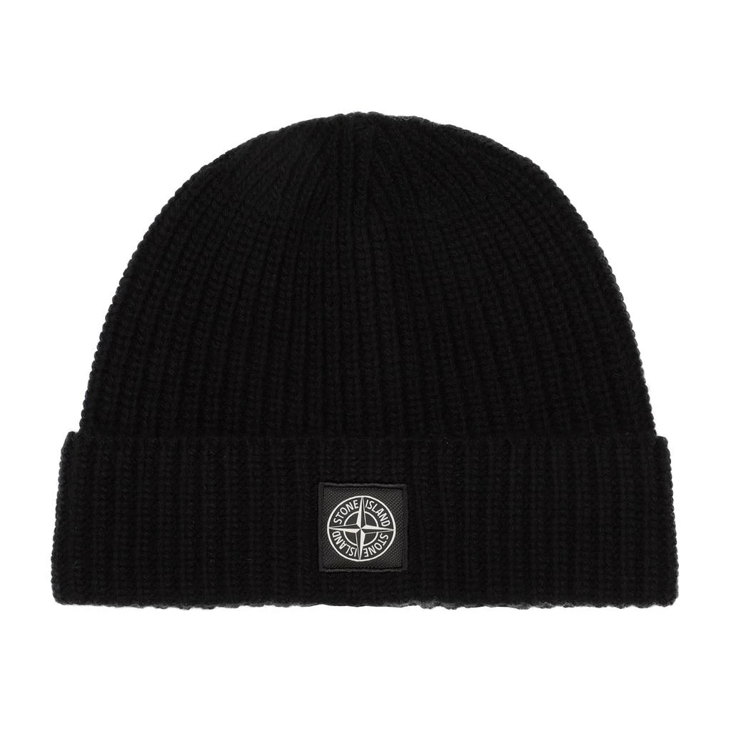 商品Stone Island|STONE ISLAND  WOOL BEANIE HAT,价格¥1243,第1张图片