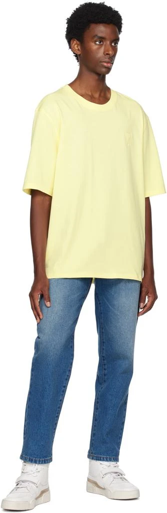 商品AMI|SSENSE Exclusive Yellow Ami de Cœur T-Shirt,价格¥762,第4张图片详细描述