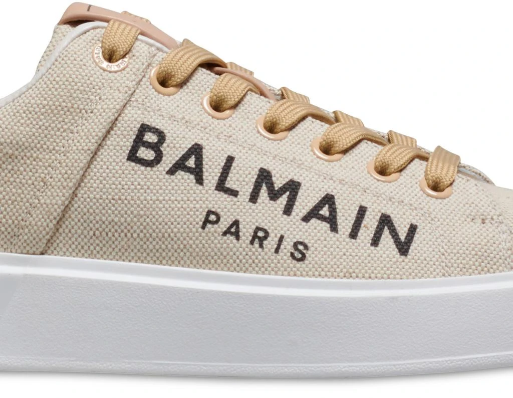 B-Court Balmain 标识印花帆布运动鞋 商品