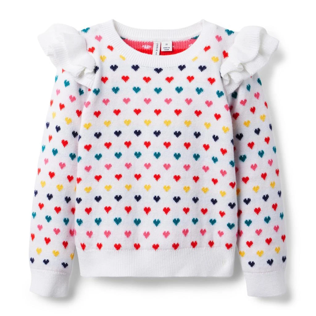 商品Janie and Jack|Rainbow Heart Sweater (Toddler/Little Kid/Big Kid),价格¥435,第1张图片