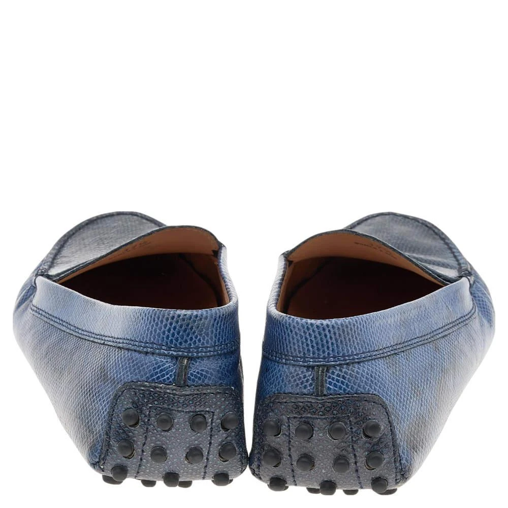 商品[二手商品] Tod's|Tod's Blue Karung Gommino Slip On Loafers Size 37.5,��价格¥1442,第5张图片详细描述