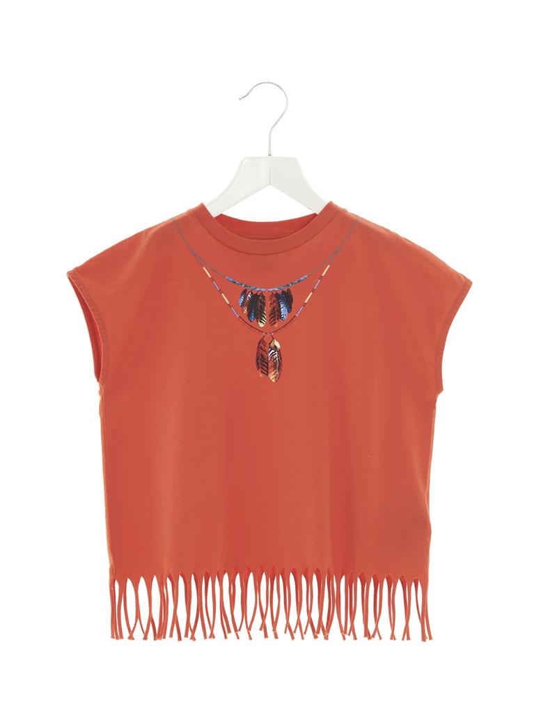 Marcelo Burlon feathers Necklace T-shirt商品第1张图片规格展示