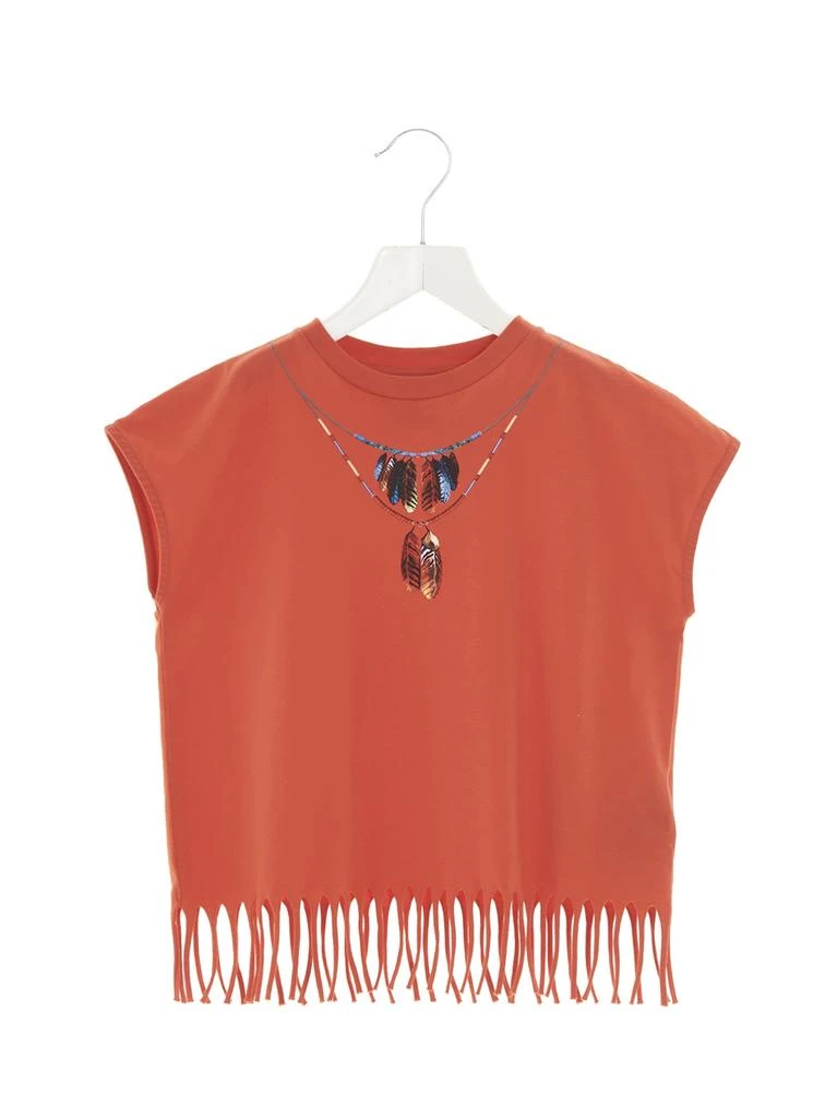 商品Marcelo Burlon|Marcelo Burlon feathers Necklace T-shirt,价格¥857,第1张图片