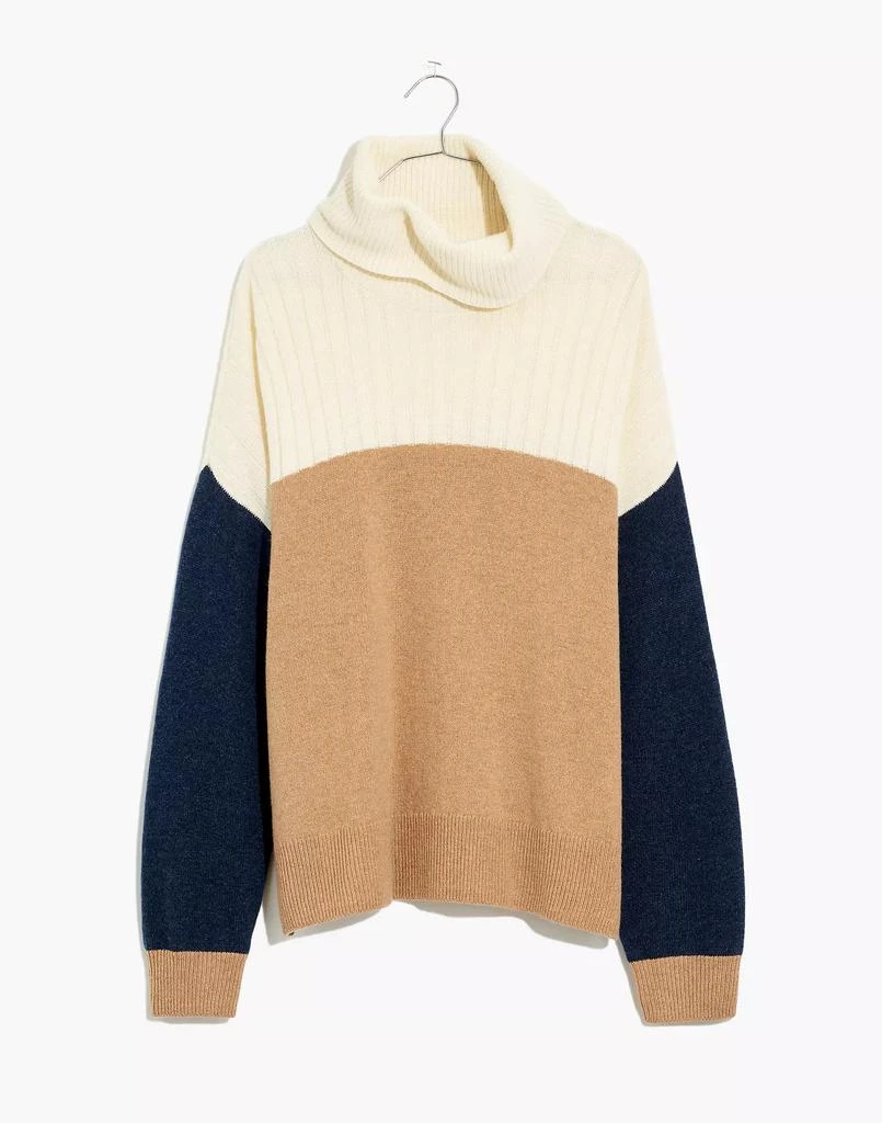 商品Madewell|Hickory Turtleneck Sweater in Colorblock,价格¥315,第5张图片详细描述