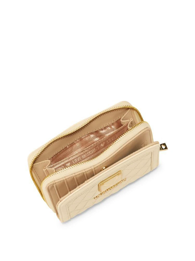 商品Moschino|Quilted Leather Wallet,价格¥551,第2张图片详细描述