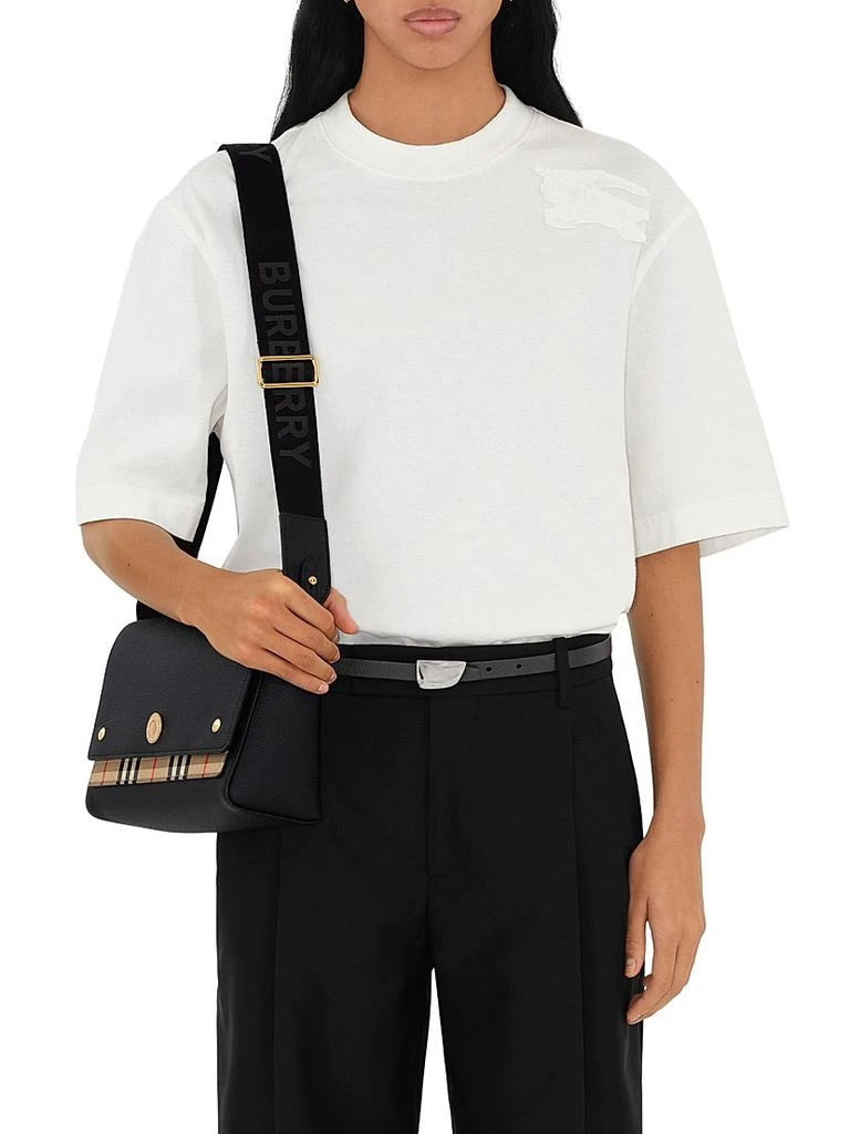 商品Burberry|Medium Note Leather & Vintage Check Crossbody Bag,价格¥11878,第2张图片详细描述