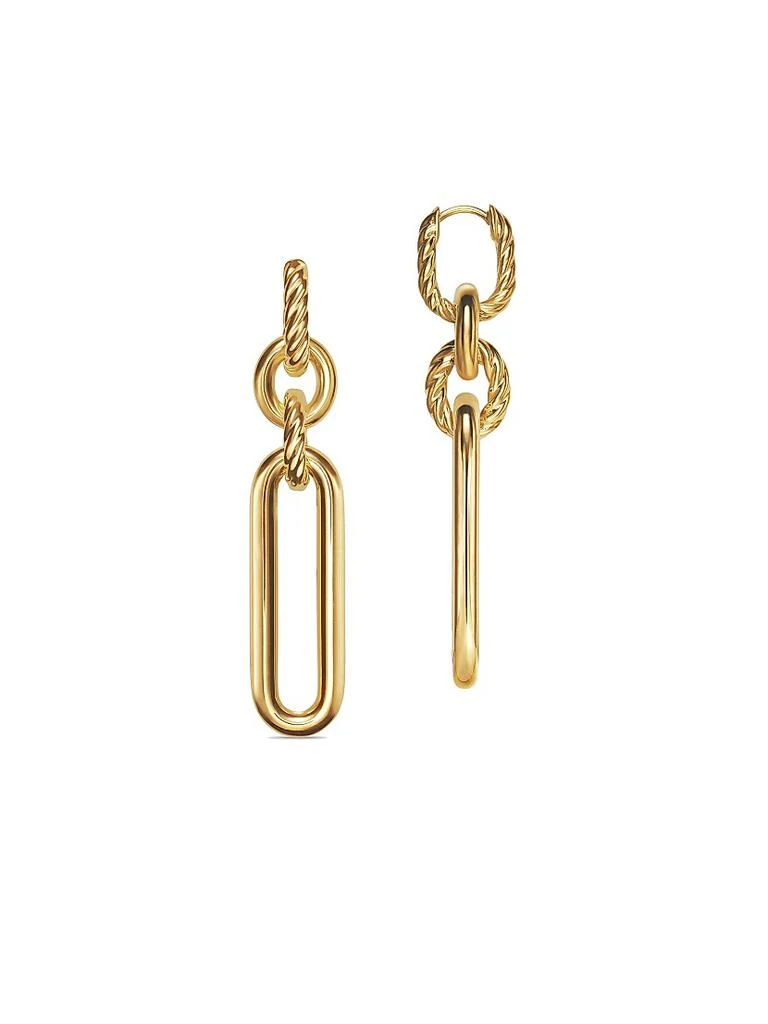 商品David Yurman|Lexington Double Link Drop Earrings in 18K Yellow Gold, 53.5MM,价格¥29218,第3张图片详细描述
