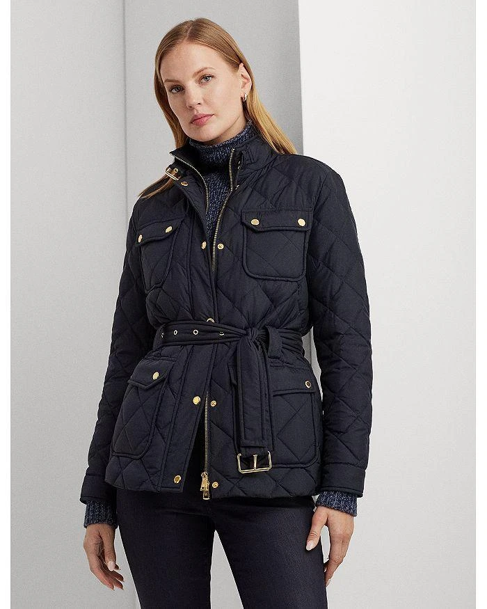 商品Ralph Lauren|Diamond Quilted Belted Coat,价格¥1231,第4张图片详细描述