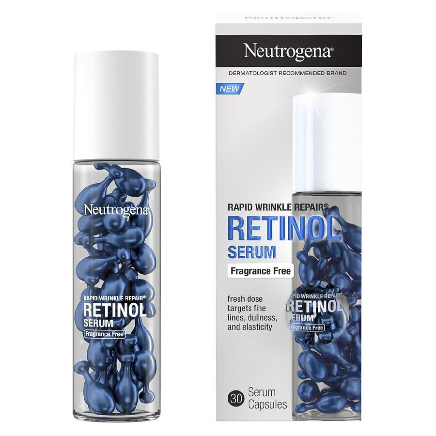 商品Neutrogena|Rapid Wrinkle Repair Retinol Face Serum Capsules,价格¥284,第5张图片详细描述