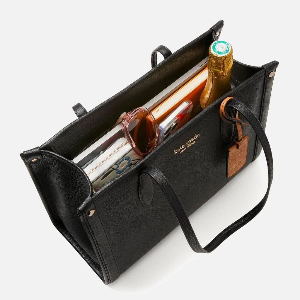 商品Kate Spade|Kate Spade New York Women's Market Pebbled Medium Tote Bag - Black,价格¥1586,第5张图片详细描述