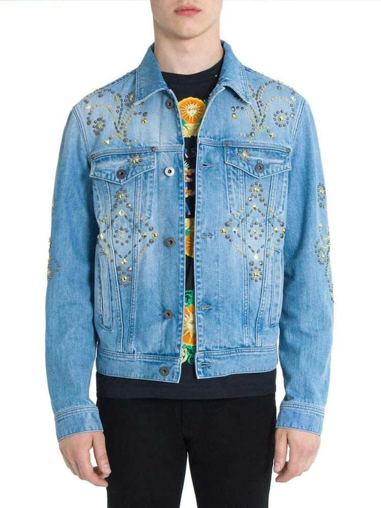 商品Versace|Studded Denim Jacket,价格¥5716,第1张图片