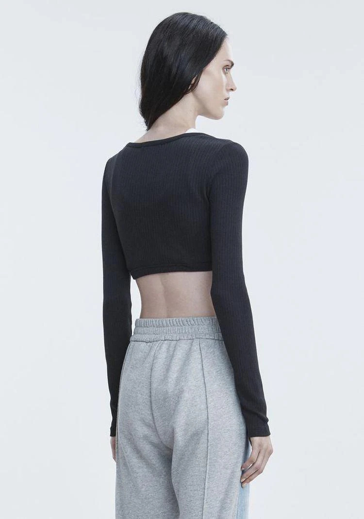 商品Alexander Wang|RIBBED CROP TOP
,价格¥528,第2张图片详细描述