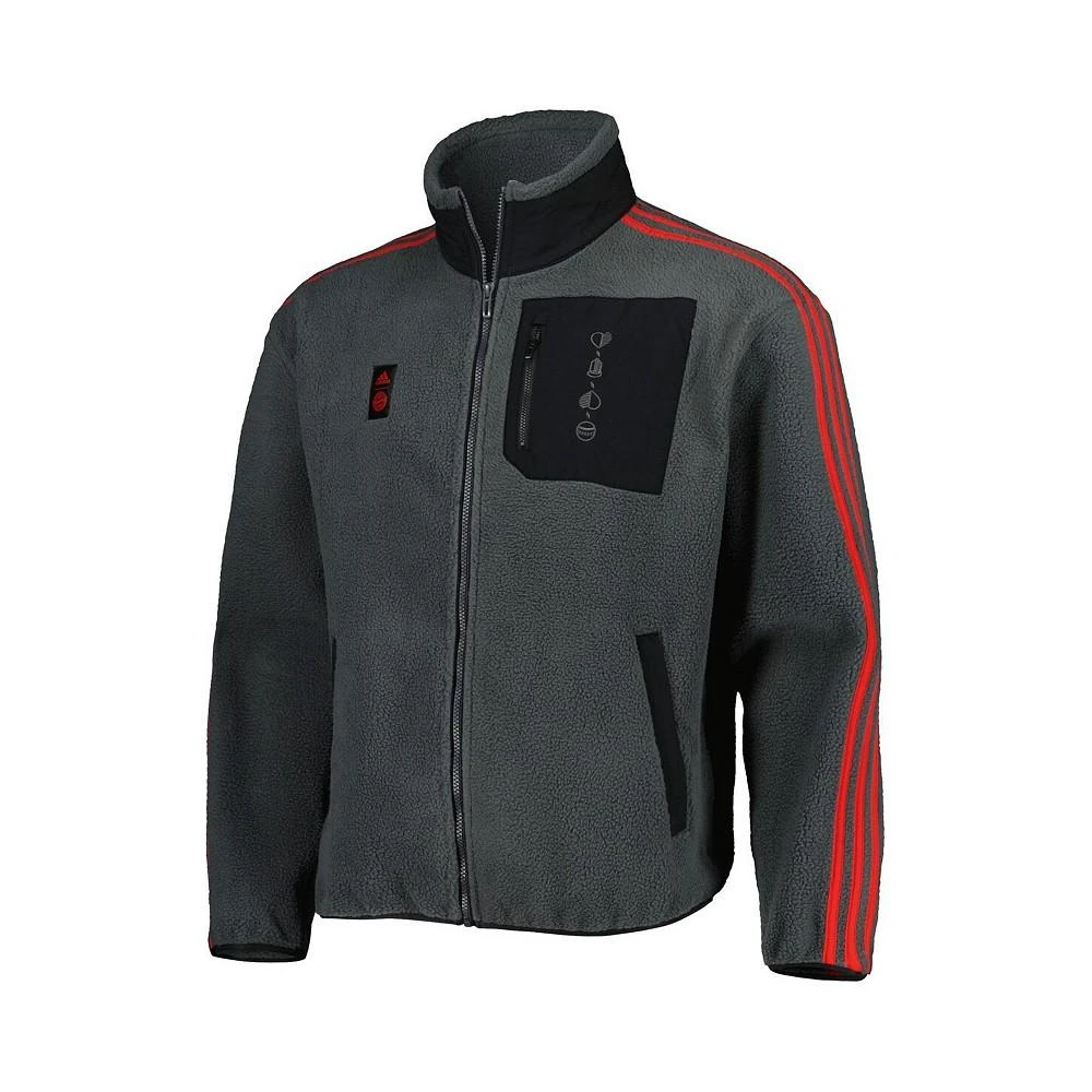 商品Adidas|Men's Gray Bayern Munich Lifestyler Fleece Full-Zip Jacket,价格¥586,第2张图片详细描述