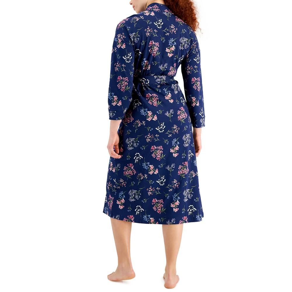 商品Charter Club|Women's Brushed Knit Cotton Robe, Created for Macy's,价格¥259,第2张图片详细描述