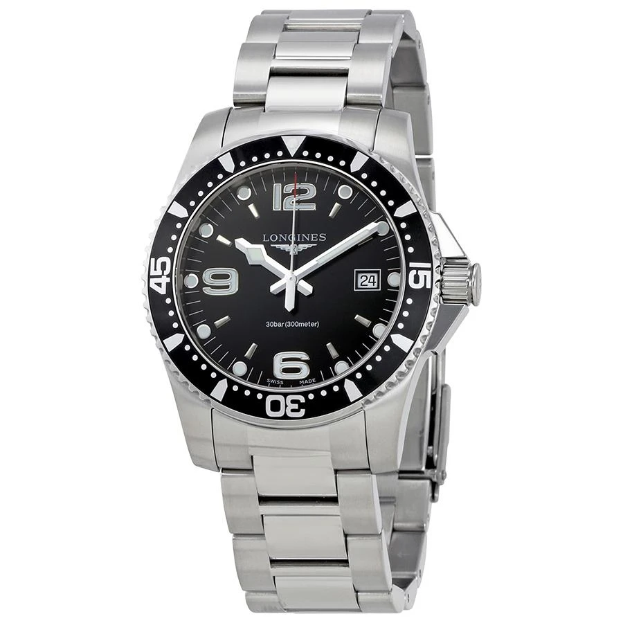 商品[二手商品] Longines|Pre-owned Longines HydroConquest Quartz Black Dial Men's Watch L37404566,价格¥7457,第1张图片