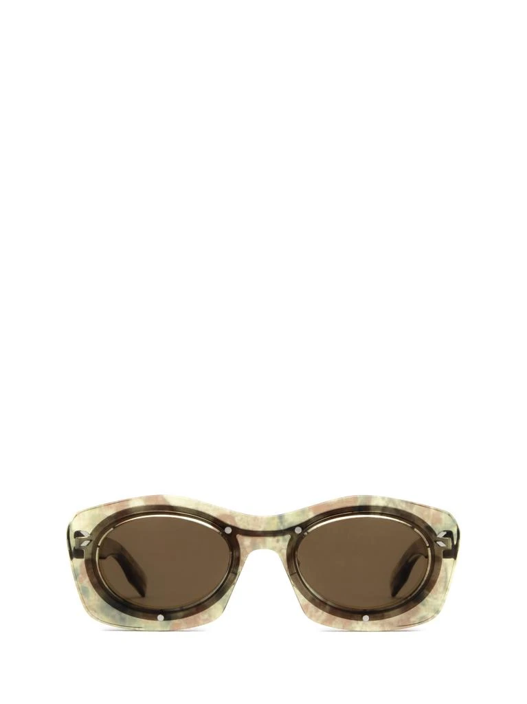 商品Alexander McQueen|Alexander McQueen MQ0358S brown unisex sunglasses,价格¥1242,第1张图片