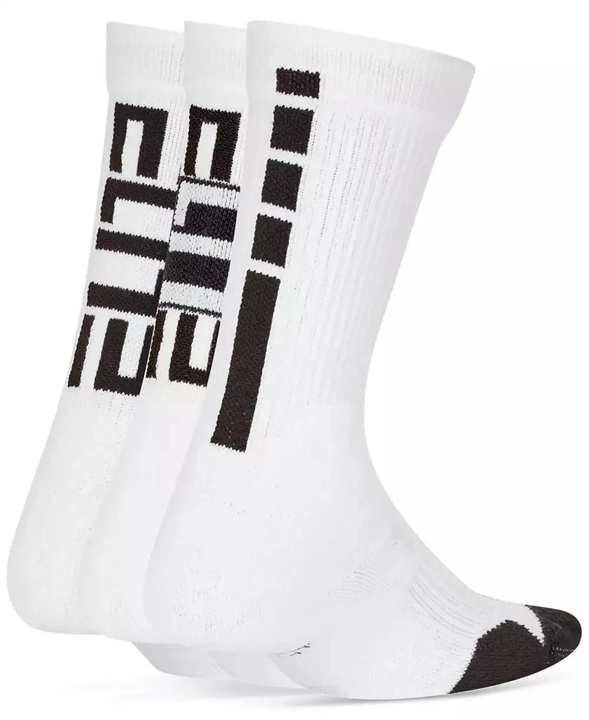 商品NIKE|Big Kids Elite Basketball Crew Socks, Pack of 3,价格¥170,第2张图片详细描述