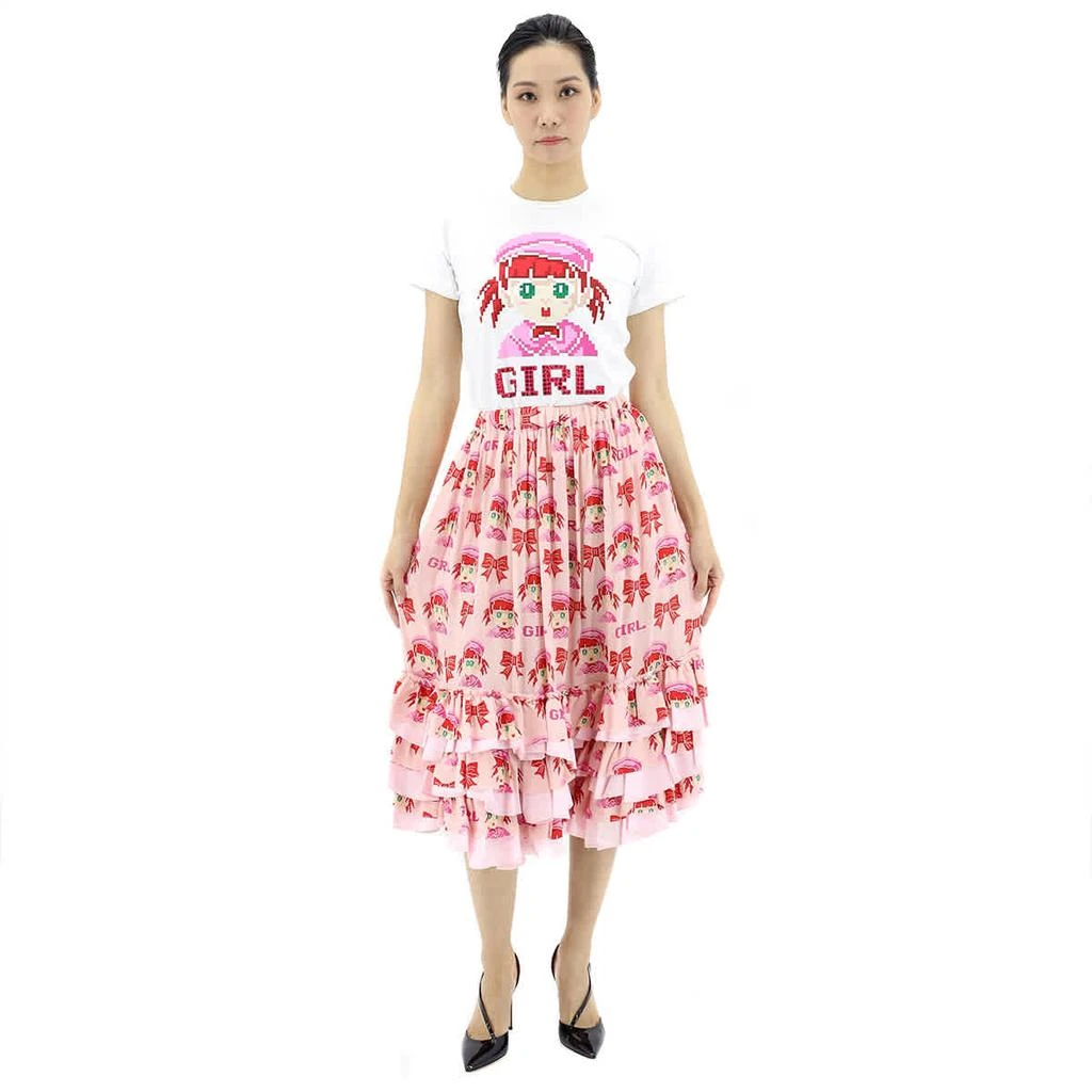 商品Comme des Garcons|Comme Des Garcons Girl Short Sleeve White T-shirt, Size Small,价格¥547,第1张图片