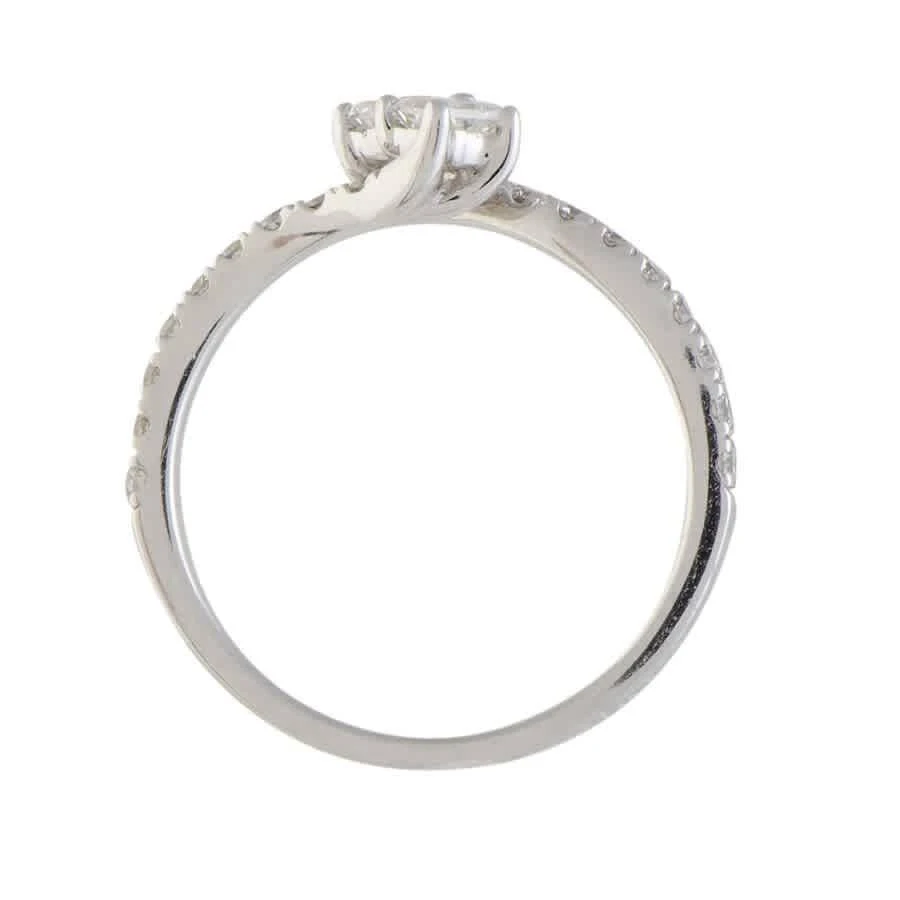 商品LB Exclusive|14K White Gold 0.75 ct Diamond Curved Engagement Ring,价格¥4649,第2张图片详细描述