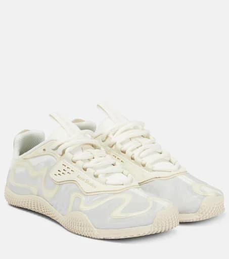 商品Acne Studios|Leather-trimmed sneakers,价格¥1661,第1张图片