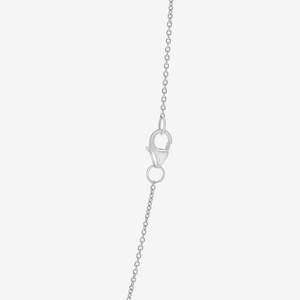 商品SuperOro|SuperOro 14K White Gold, Blue Topaz Princess Necklace 63787,价格¥15021,第4张图片详细描述