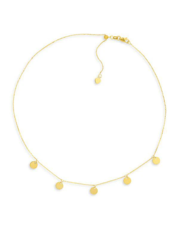 商品Saks Fifth Avenue|14K Yellow Gold Mini Five Disc Choker Necklace,价格¥2951,第1张图片