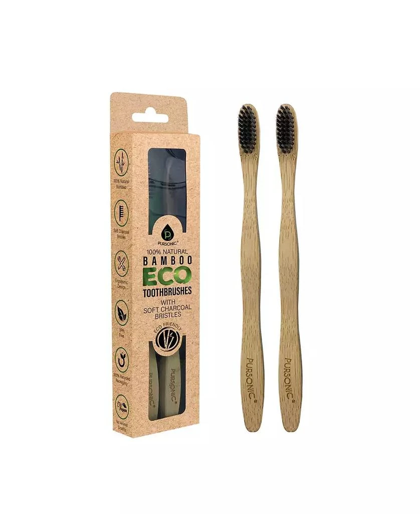 商品PURSONIC|100% Natural Bamboo Toothbrush,价格¥60,第1张图片