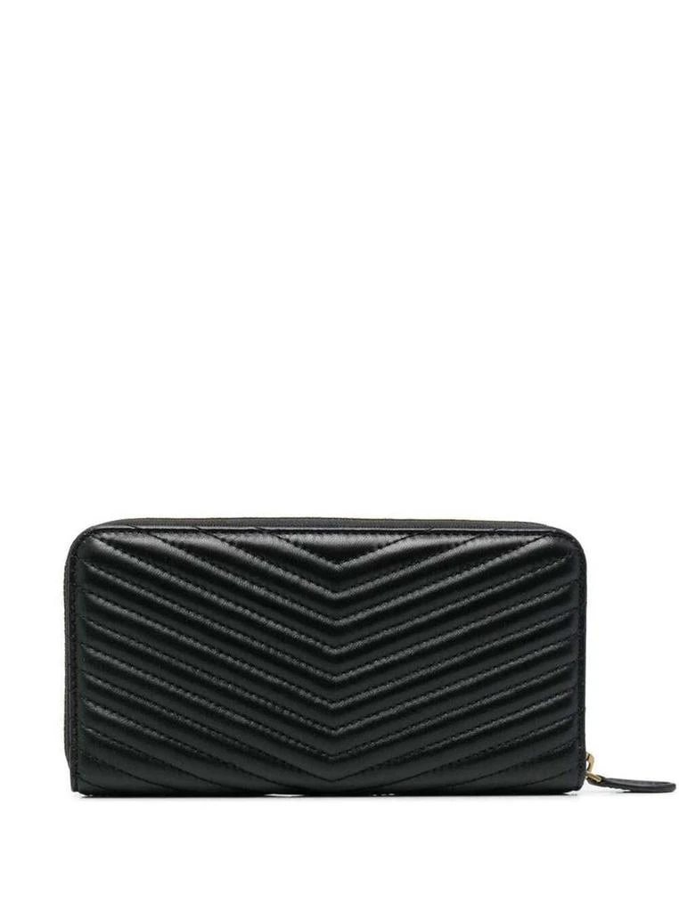 商品PINKO|Black Ryder All-around Zip Purse in Quilted Leather PINKO Woman,价格¥880,第2张图片详细描述