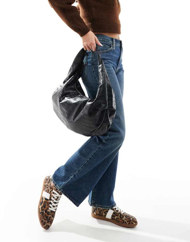 アクセサリー what's up SHOULDER BAG BLACK ATTACHMENT / LIMITED 】SYNTHETIC SHOULDER SHOPPING BAG