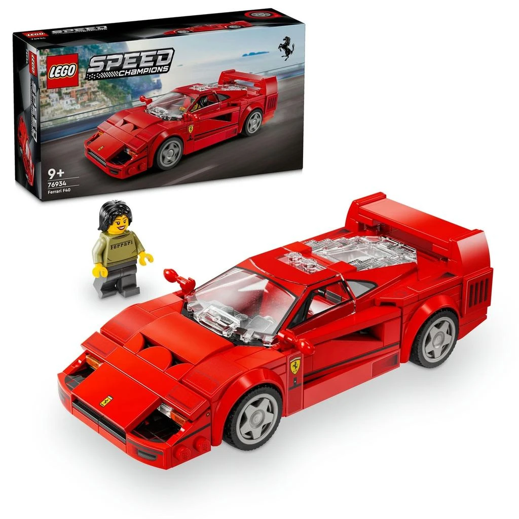 商品LEGO Speed Champions Ferrari F40 Supercar Vehicle Toy 76934,价格¥243,第1张图片