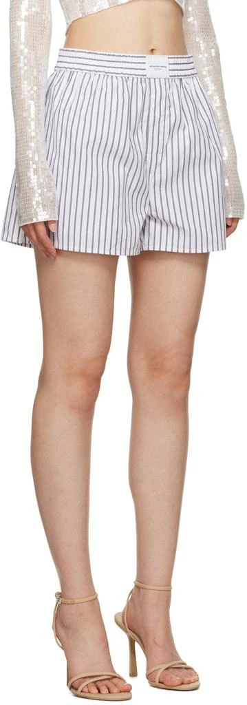 商品Alexander Wang|White Striped Boy Shorts,价格¥2085,第2张图片详细描述