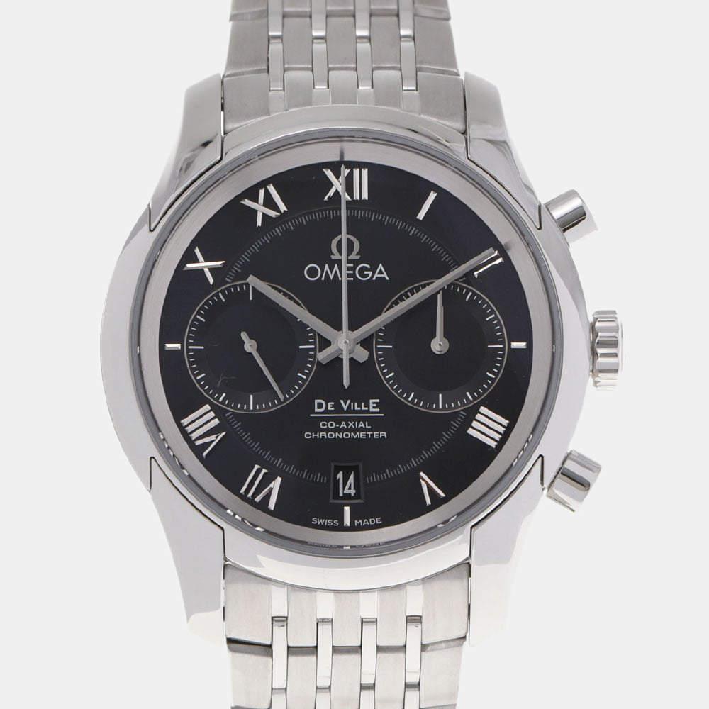 Omega Black Stainless Steel De Ville 431.10.42 Automatic Men's Wristwatch 42 mm商品第1张图片规格展示