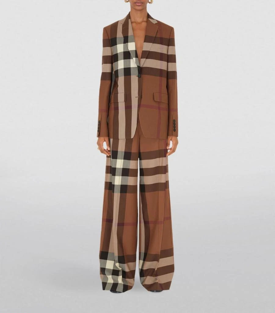 商品Burberry|Wool Check Blazer,价格¥19542,第2张图片详细描述