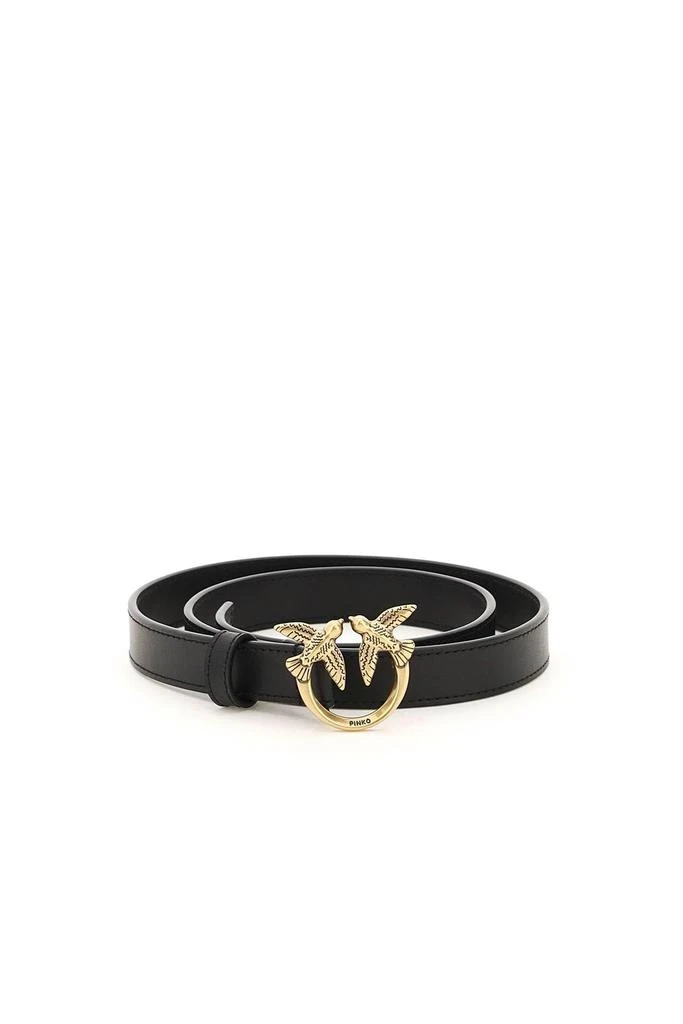 商品PINKO|LOVE BIRDS LEATHER THIN BELT,价格¥446,第1张图片