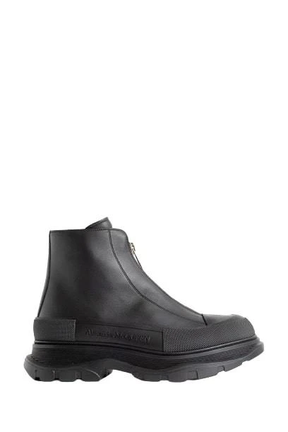 商品Alexander McQueen|Black Tread Slick Boots,价格¥4199,第1张图片