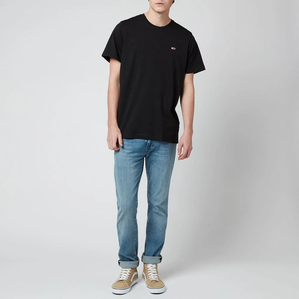 商品Tommy Hilfiger|Tommy Jeans Men's Classic Jersey T-Shirt - Black,价格¥154,第3张图片详细描述