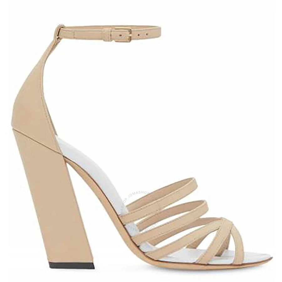 商品Burberry|Ladies Soft Fawn Split-toe Detail Leather Sandals,价格¥1026,第1张图片