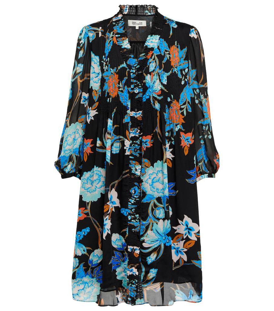 商品Diane von Furstenberg|褶裥花卉连衣裙,价格¥4750,第1张图片