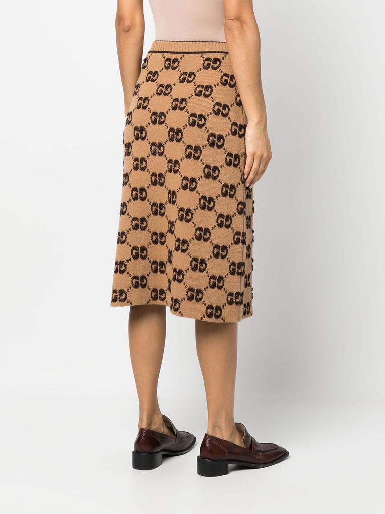 GUCCI - Gg Wool Midi Skirt商品第5张图片规格展示