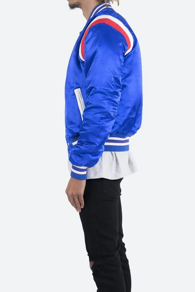 商品MNML|Teddy Bomber Jacket - Blue/Red,价格¥320,第3张图片详细描述