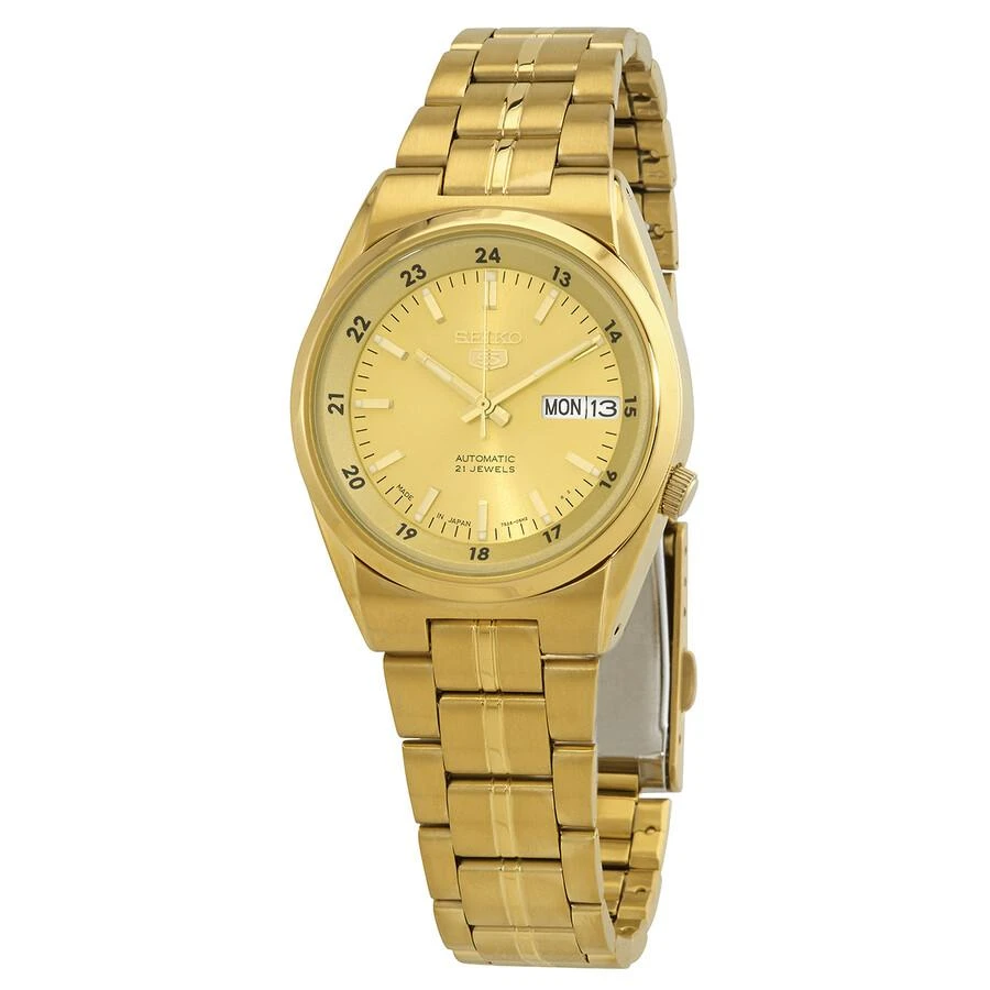 商品Seiko|5 Automatic Gold Dial Men's Watch SNK574J1,价格¥1089,第1张图片