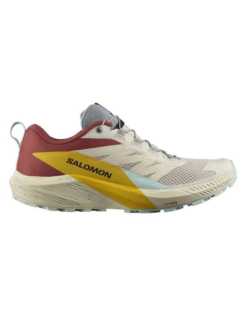 商品Salomon|Men's Sense Ride 5 Trail Running Shoes In Rainy Day/hot Sauce/freesia,价格¥1078,第1张图片