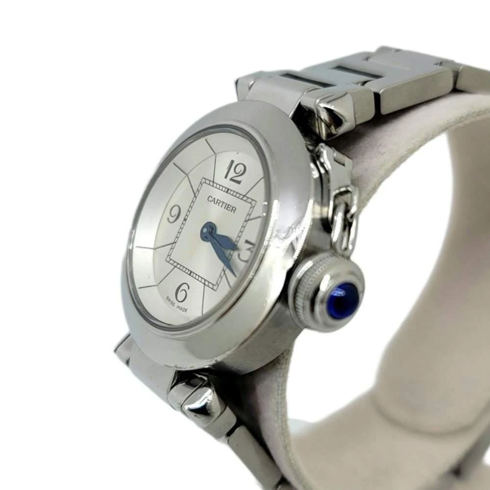 商品[二手商品] Cartier|Cartier Silver Stainless Steel Miss Pasha W3140007 Women's Wristwatch 28 mm,价格¥16467,第5张图片详细描述