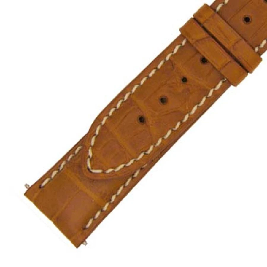 商品Hadley Roma|Matte Honey Alligator Leather Strap,价格¥371,第1张图片