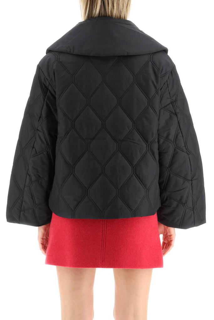 Ganni oversized collar quilted jacket商品第3张图片规格展示