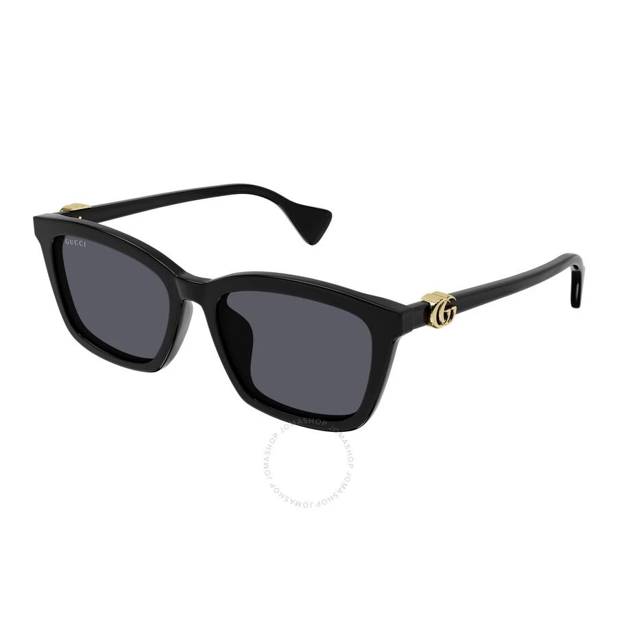 商品Gucci|Grey Rectangular Ladies Sunglasses GG1596SK 001 55,价格¥1461,第1张图片