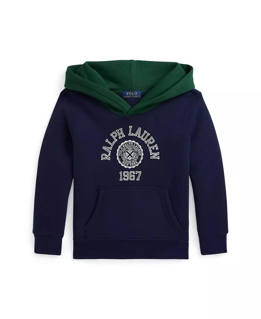 商品Ralph Lauren|Toddler and Little Boys Logo Color-Blocked Fleece Hoodie Sweatshirt,价格¥550,第1张图片