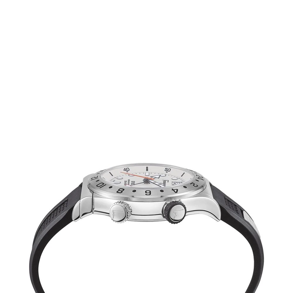 商品Salvatore Ferragamo|Men's Swiss 1927 GMT Black Silicone Strap Watch 44mm,价格¥6451,第2张图片详细描述
